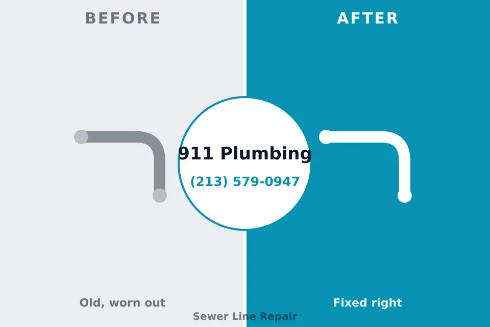 Before and after: plumbing company Owosso, MI